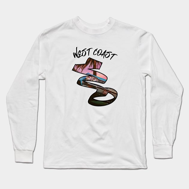 west coast Long Sleeve T-Shirt by creakraft